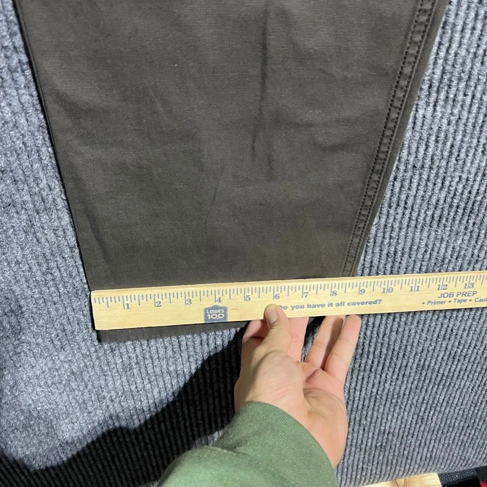 Carhartt Relaxed Fit Pants Mens 38x32 Brown Canvas Workwear Rugged Utility
